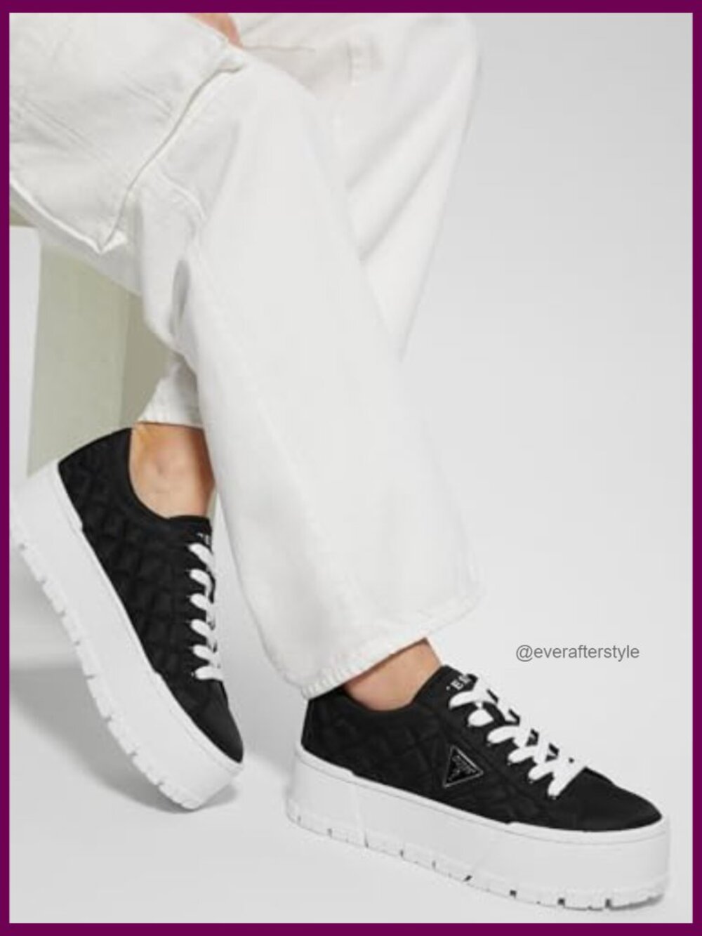 Chunky Platform Lace-Up Sneakers - Picture 2 of 7